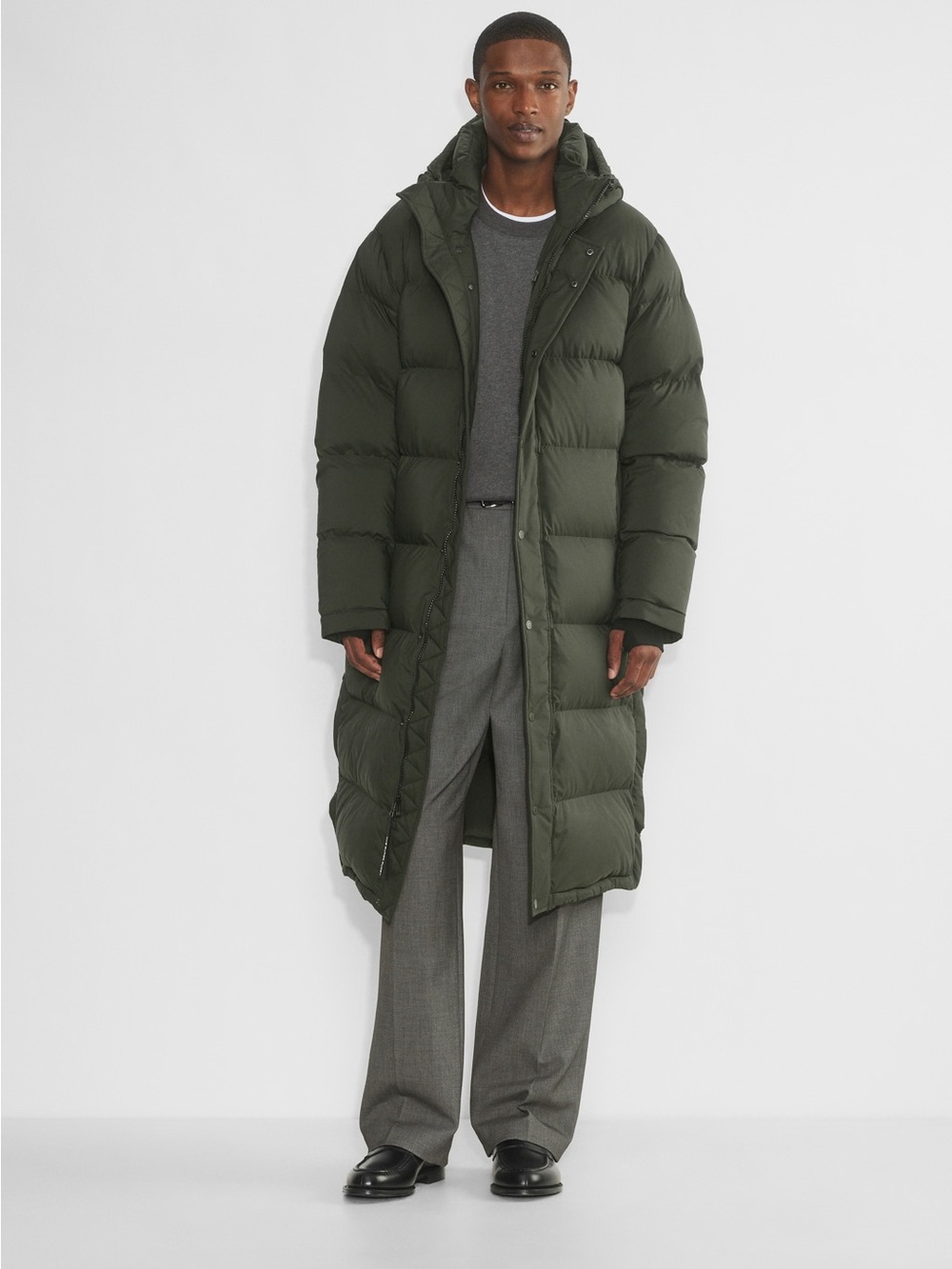 Aritzia The Super Puff™ Men’s Long – Flint Green – Size XL – New